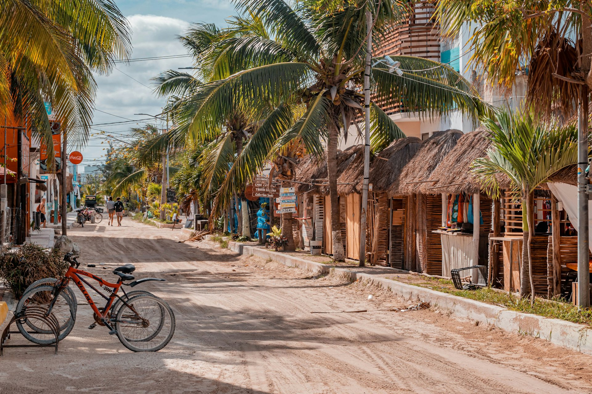 Holbox island beach at golden hour
